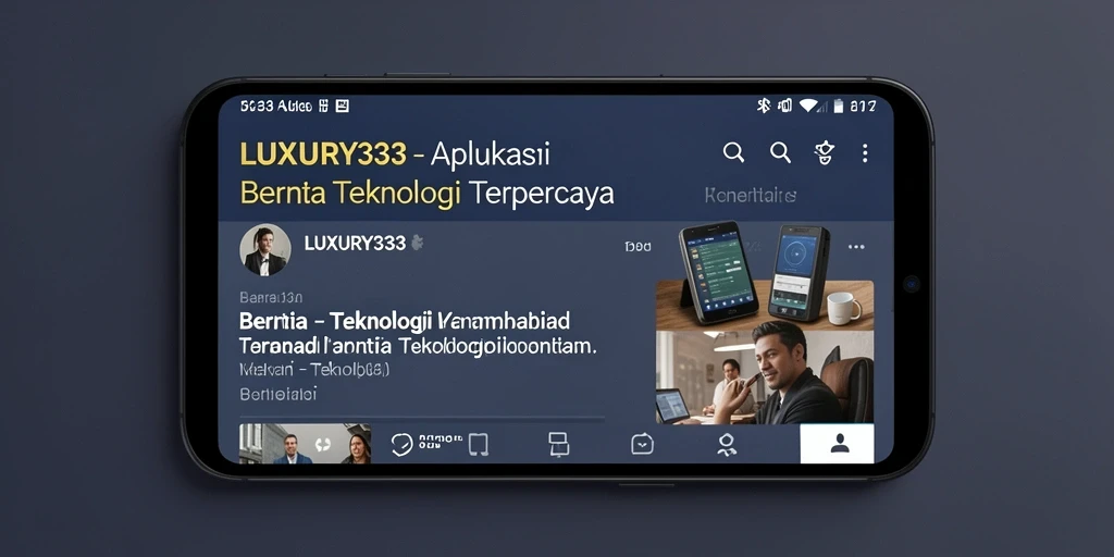 Antarmuka pengguna LUXURY333 yang modern dan intuitif.