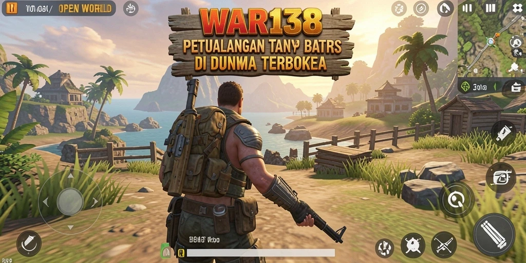 Tampilan antarmuka pengguna yang dinamis dalam game Open World.