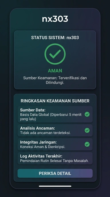 Tampilan kanal resmi nx303